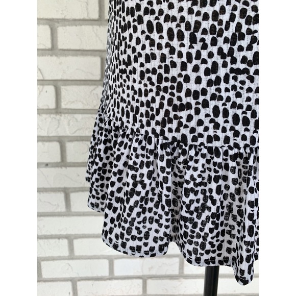 NWT Express Black and White Peplum Top Size Small - Picture 7 of 9